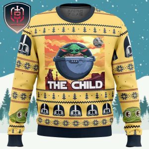 Baby Yoda the Child Mandalorion Star Wars Xmas Holiday Gift Ugly Christmas Sweater