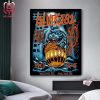 Metallica M72 North American Tour 2024 Merch Limited Event Poster At Foxborough On August 2nd 2024 Home Decor Poster Canvas