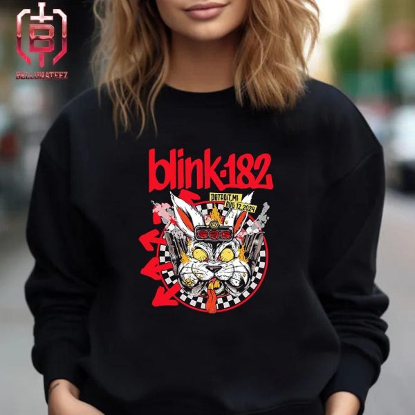 Blink-182 One More Time Tour 2024 Event Tee At Little Caesars Arena Detroit Michigan On August 12th 2024 Unisex T-Shirt