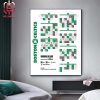 Boston Celtics Announces Official 2024-2025 NBA Regular Season Schedule Home Decor Poster Canvas