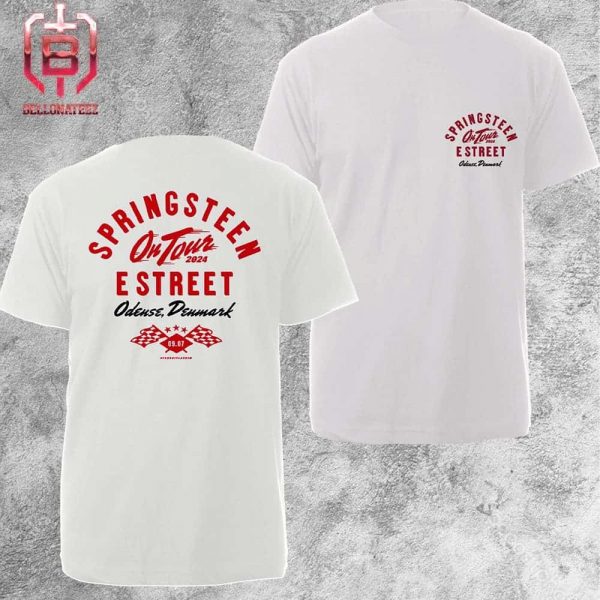 Bruce Springsteen And The E-Street Band Denmark 2024 Limited Edition Tour Tee Merchandise Limited Two Sides Unisex T-Shirt