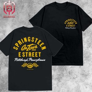 Bruce Springsteen And The E-Street Band Pittsburgh 2024 Limited Edition Tour Tee Merchandise Limited Two Sides Unisex T-Shirt