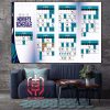 Charlotte Hornets Announces Official 2024-2025 NBA Regular Season Schedule Home Decor Poster Canvas