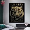 Creed Band Summer Of 99 Tour 2024 Event Merch Limited Poster At Riverbend Music Center Cincinnati OH On August 2nd 2024 Home Decor Poster Canvas