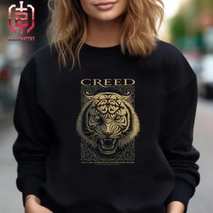 Creed Band Summer Of 99 Tour 2024 Event Merch Limited Poster At Pine Knob Music Theatre Clarkston MI On July 31st 2024 Unisex T-Shirt