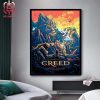 Creed Band Summer Of 99 Tour Event Poster At Xfinity Center Mandsfiled MA  On August 21st 2024 Home Decor Poster Canvas