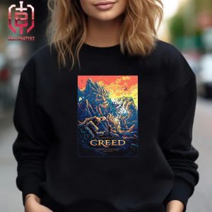 Creed Band Summer Of 99 Tour Event Poster At Xfinity Center Mandsfiled MA  On August 21st 2024 Unisex T-Shirt