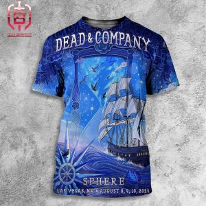 Dead And Company Special Limited Editon Poster At The Sphere Las Vegas NV On August 8 9 10 2024 All Over Print Shirt