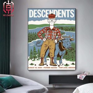 Descendents Merch Limited Poster At The Pioneer Square Portland Oregon On August 10th 2024 Home Decor Poster Canvas