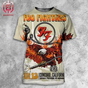 Foo Fighters Everything Or Nothing At All Tour 2024 At Toyota Pavilion At Concord California On August 13th 2024 All Over Print Shirt