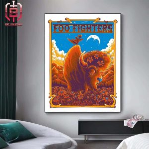 Foo Fighters Everything Or Nothing At All Tour 2024 Merch Event Poster At Empower Field Denver Co On August 3rd 2024 Home Decor Poster Canvas