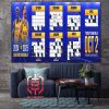 Golden State Warriors Announces Official 2024-2025 NBA Regular Season Schedule Home Decor Poster Canvas