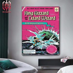 King Gizzard And The Lizzard Wizard North America Tour 2024 New Release From Gaia Comic Home Decor Poster Canvas