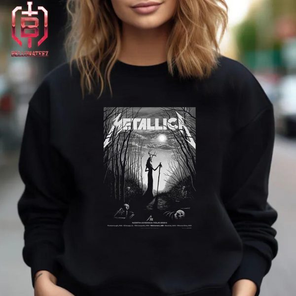 Metallica M72 North America Tour 2024 Pop Up Store Event Poster At Commonwealth Stadium Edmonton AB Canada On August 23rd And 25th 2024 Unisex T-Shirt