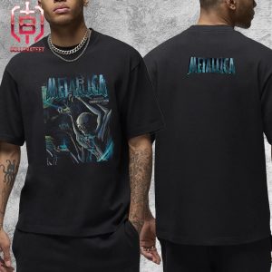 Metallica M72 North America Tour 2024 Pop Up Store Event Poster At Commonwealth Stadium Edmonton AB Canada On August 25th 2024 Two Sides Unisex T-Shirt