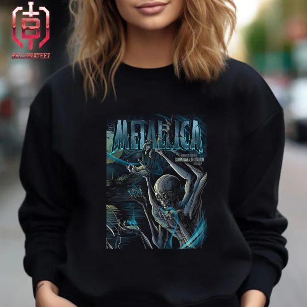 Metallica M72 North America Tour 2024 Pop Up Store Event Poster At Commonwealth Stadium Edmonton AB Canada On August 25th 2024 Unisex T-Shirt