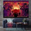 Metallica M72 North American Tour 2024 Merch Limited Event Poster At Foxborough On August 4th 2024 Home Decor Poster Canvas