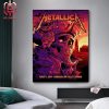 Metallica M72 North American Tour 2024 Merch Limited Event Poster At Foxborough On August 4th 2024 Home Decor Poster Canvas
