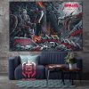 Metallica M72 North American Tour 2024 Pop Up Store Night 2 Poster At US Bank Stadium Minneapolis MN On August 18th 2024 Home Decor Poster Canvas