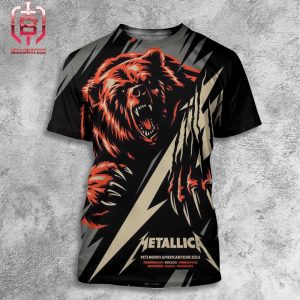 Metallica M72 North American Tour 2024 Pop Up Store Event Poster At Soldier Field Chicago IL On August 9th And 11th 2024 All Over Print Shirt