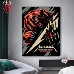 Metallica M72 North American Tour 2024 Pop Up Store Event Poster At Soldier Field Chicago IL On August 9th And 11th 2024 Home Decor Poster Canvas