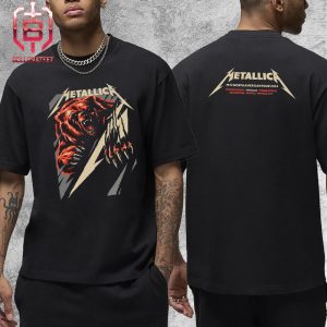 Metallica M72 North American Tour 2024 Pop Up Store Event Poster At Soldier Field Chicago IL On August 9th And 11th 2024 Two Sides Unisex T-Shirt