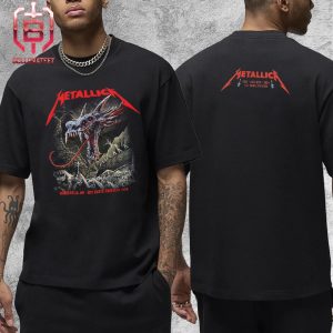 Metallica M72 North American Tour 2024 Pop Up Store Night 2 Tee At US Bank Stadium Minneapolis MN On August 18th 2024 Two Sides Unisex T-Shirt