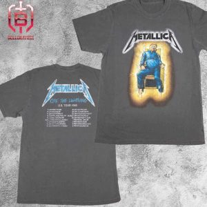 Metallica Ride The Lightning 1985 Tour Merchadise Limited Two Sides Unisex T-Shirt