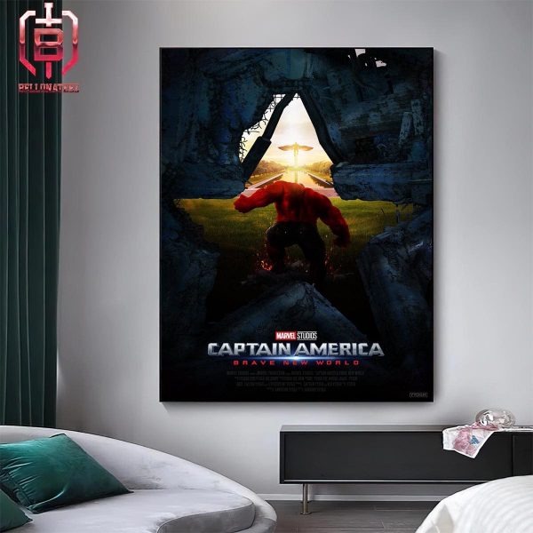 New Fan Art Poster For Marvel Studios Captain America Brave New World Home Decor Poster Canvas