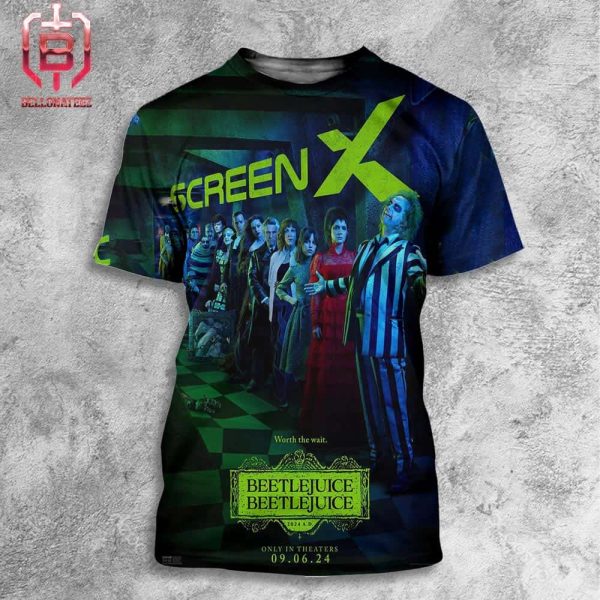 New Screen X Poster For Beetlejuice 2 Releasing In Theaters On September 6 All Over Print Shirt