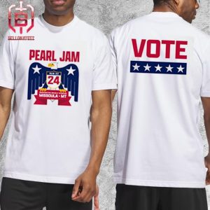 Pearl Jam Dark Matter World Tour 2024 Eagle Tee At Washington-Grizzly Stadium Missoula Montana On August 22nd 2024 Two Sides Unisex T-Shirt