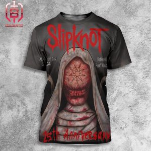 Slipknot Here Comes The Pain Tour 2024 Event Poster At Ruoff Music Center Noblesville IN On August 6th 2024 All Over Print Shirt