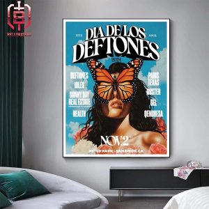 The 5th Annual Dia De Los Deftones Returns To San Diego On Nov 2nd 2024 At Petco Park San Diego CA Home Decor Poster Canvas