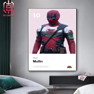 Wrexham AFC Changed Avatar Of Pual Mullin To Walespool In Deadpool And Wolverine Home Decor Poster Canvas