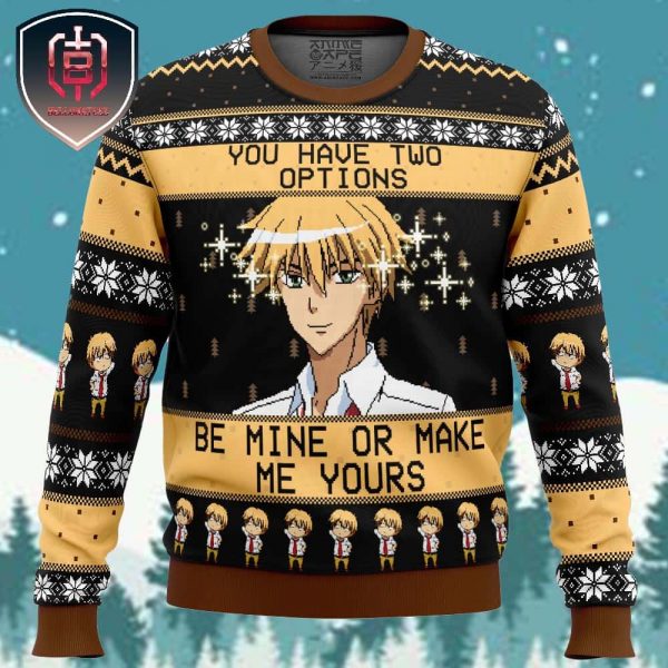 Be Mine Or Make Me Yours Maid Sama Xmas Holiday Gift Ugly Christmas Sweater