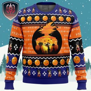 Beautiful Sunset DBZ Xmas Holiday Gift Ugly Christmas Sweater