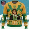 Believe in meNessie Xmas Holiday Gift Ugly Christmas Sweater