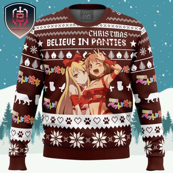 Believe in Christmas The Pet Girl of Sakurasou Xmas Holiday Gift Ugly Christmas Sweater