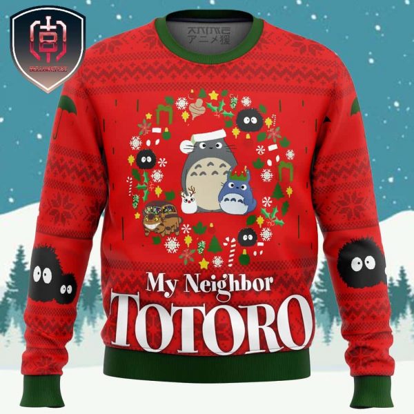 Best Neighbor Totoro Xmas Holiday Gift Ugly Christmas Sweater