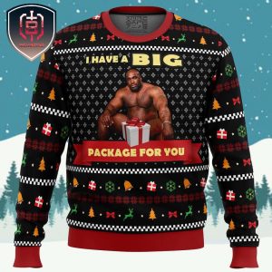 Big Package Barry Wood Meme Xmas Holiday Gift Ugly Christmas Sweater