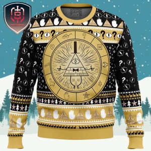 Bill Cipher Gravity Falls Xmas Holiday Gift Ugly Christmas Sweater