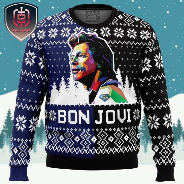 Bon Jovi Xmas Holiday Gift Ugly Christmas Sweater