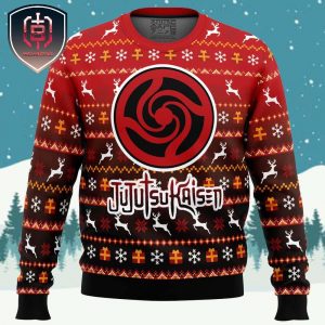 Bottons Symbol Jujutsu Kaisen Xmas Holiday Gift Ugly Christmas Sweater