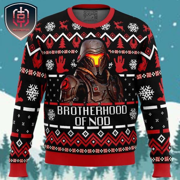 Brotherhood of Nod Command and Conquer Xmas Holiday Gift Ugly Christmas Sweater