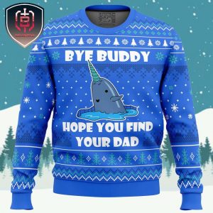 Bye Buddy Elf Xmas Holiday Gift Ugly Christmas Sweater