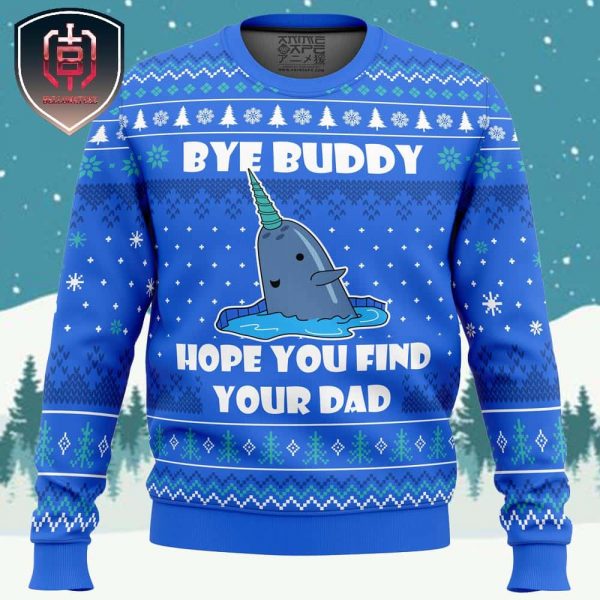 Bye Buddy Elf Xmas Holiday Gift Ugly Christmas Sweater