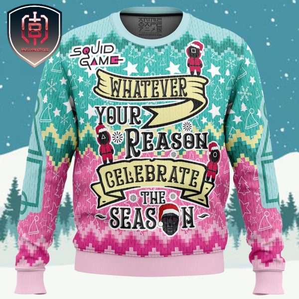 Celebrate the Season Squid Game Christmas Sweater