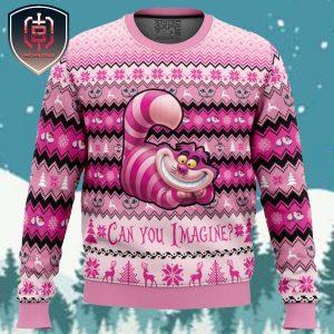 Cheshire Cat Alice in Wonderland Xmas Holiday Gift Ugly Christmas Sweater