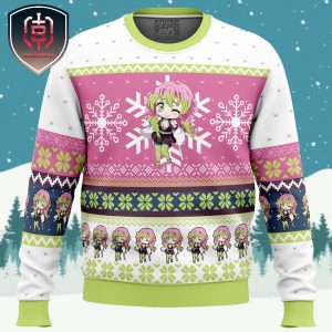 Chibi Christmas Mitsuri Kanroji Demon Slayer Xmas Holiday Gift Ugly Christmas Sweater