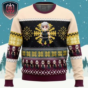 Chibi Christmas Tengen Uzui Demon Slayer Xmas Holiday Gift Ugly Christmas Sweater